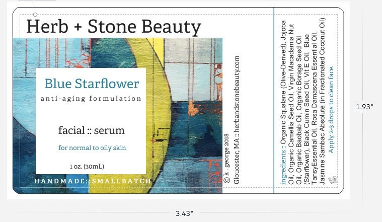 New Label in Progress for Blue Starflower