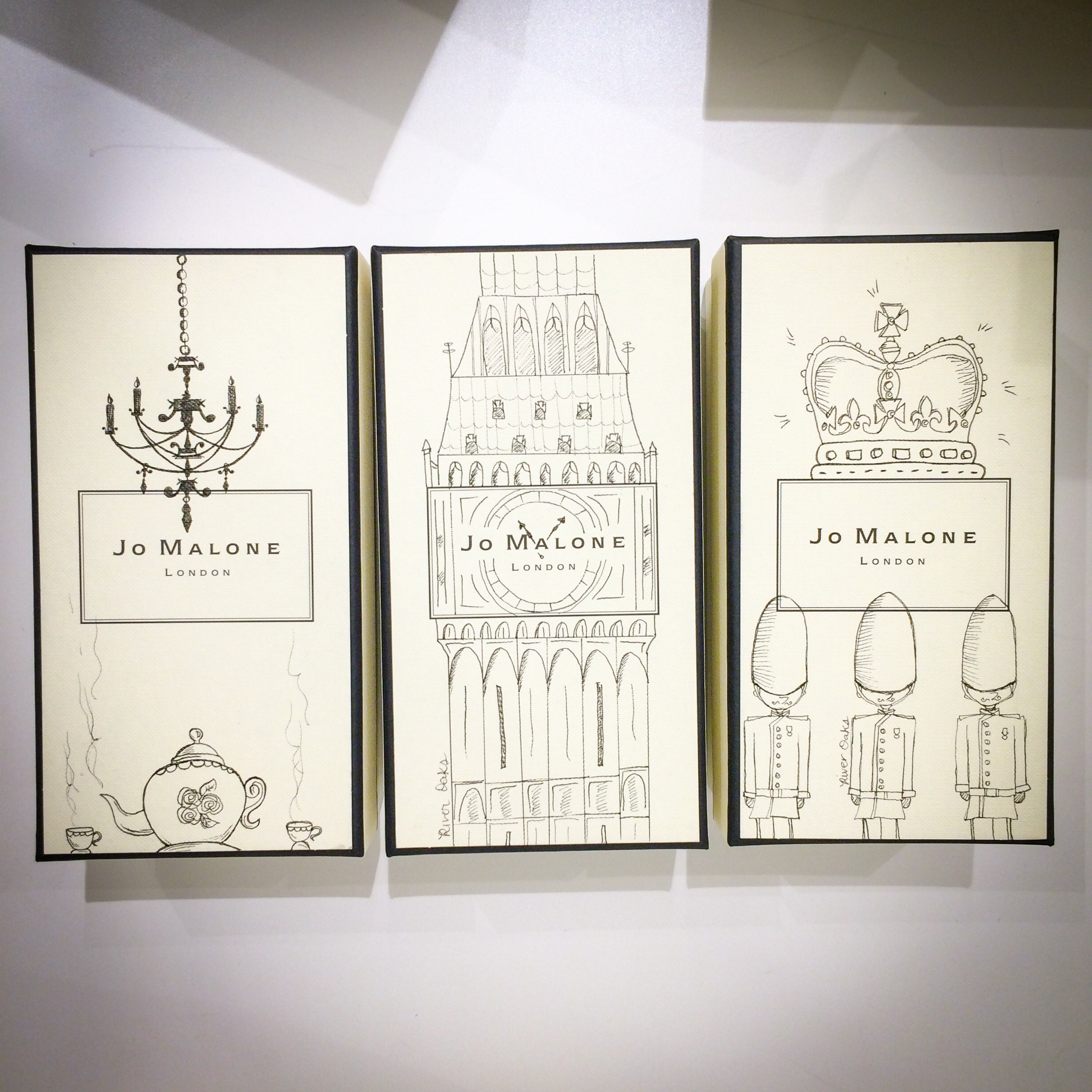 Jo Malone Gift Box Illustrations by Caroline Truong