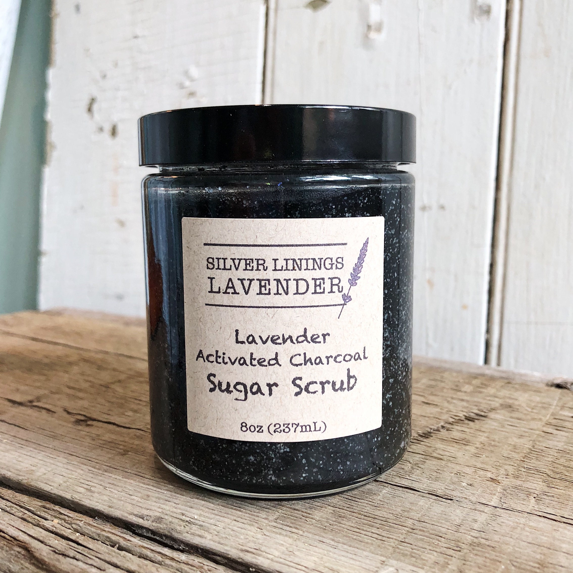 Lavender Activated Charcoal Sugar Scrub
