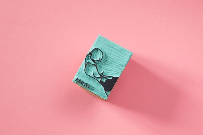 Exlibris Escritora / Ex-libris Écrivaine