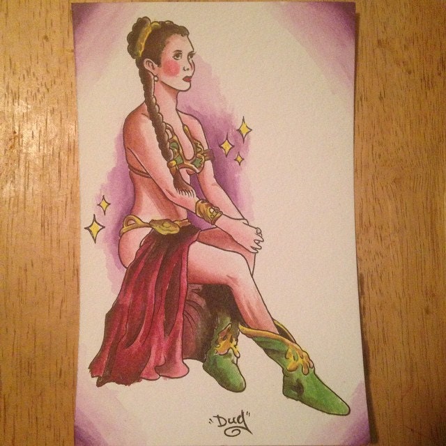Princess. Acrylic on arches watercolor paper