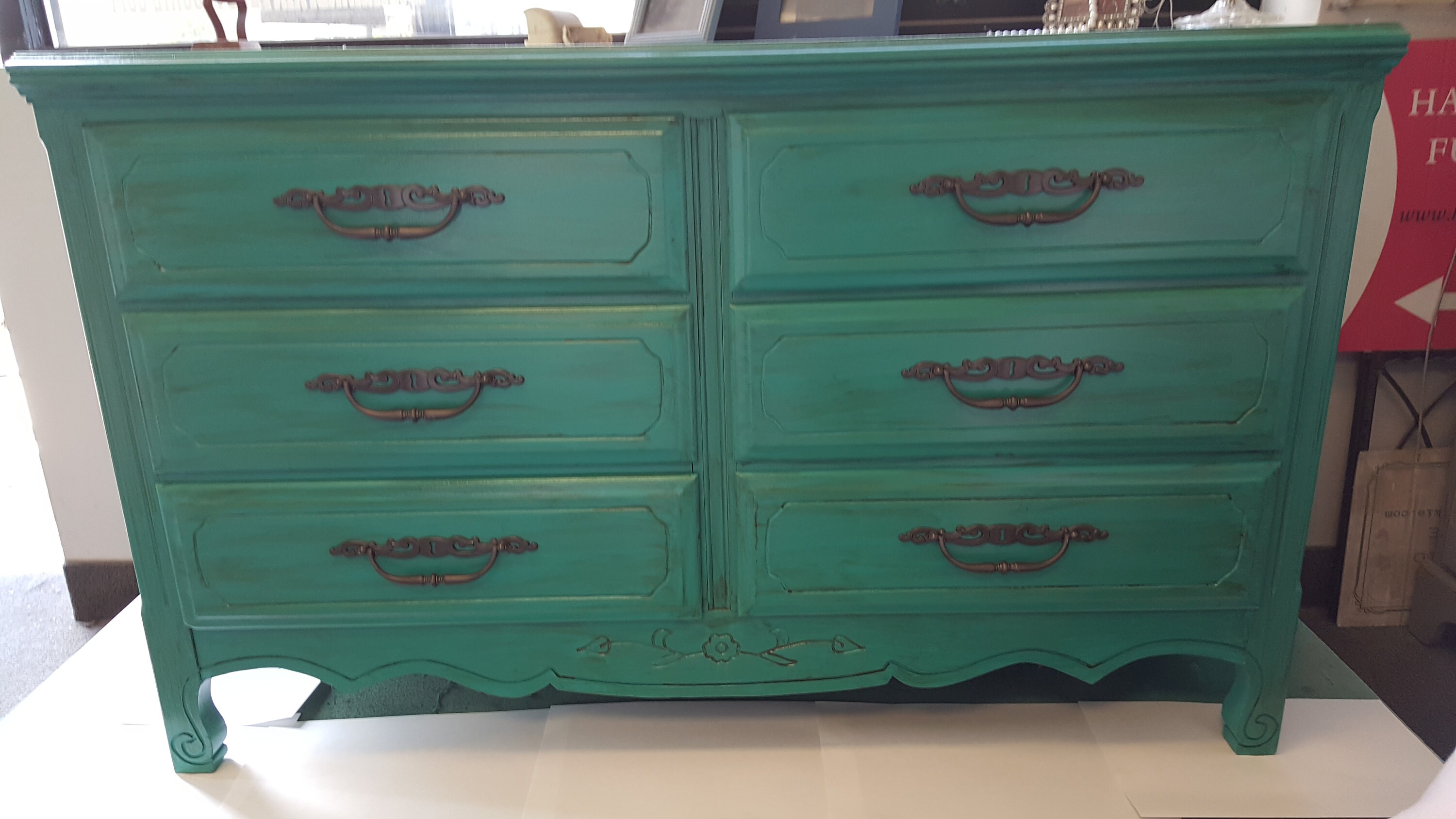vintage french provincial, dresser, chest, changing table, french country, vintage baby nursery