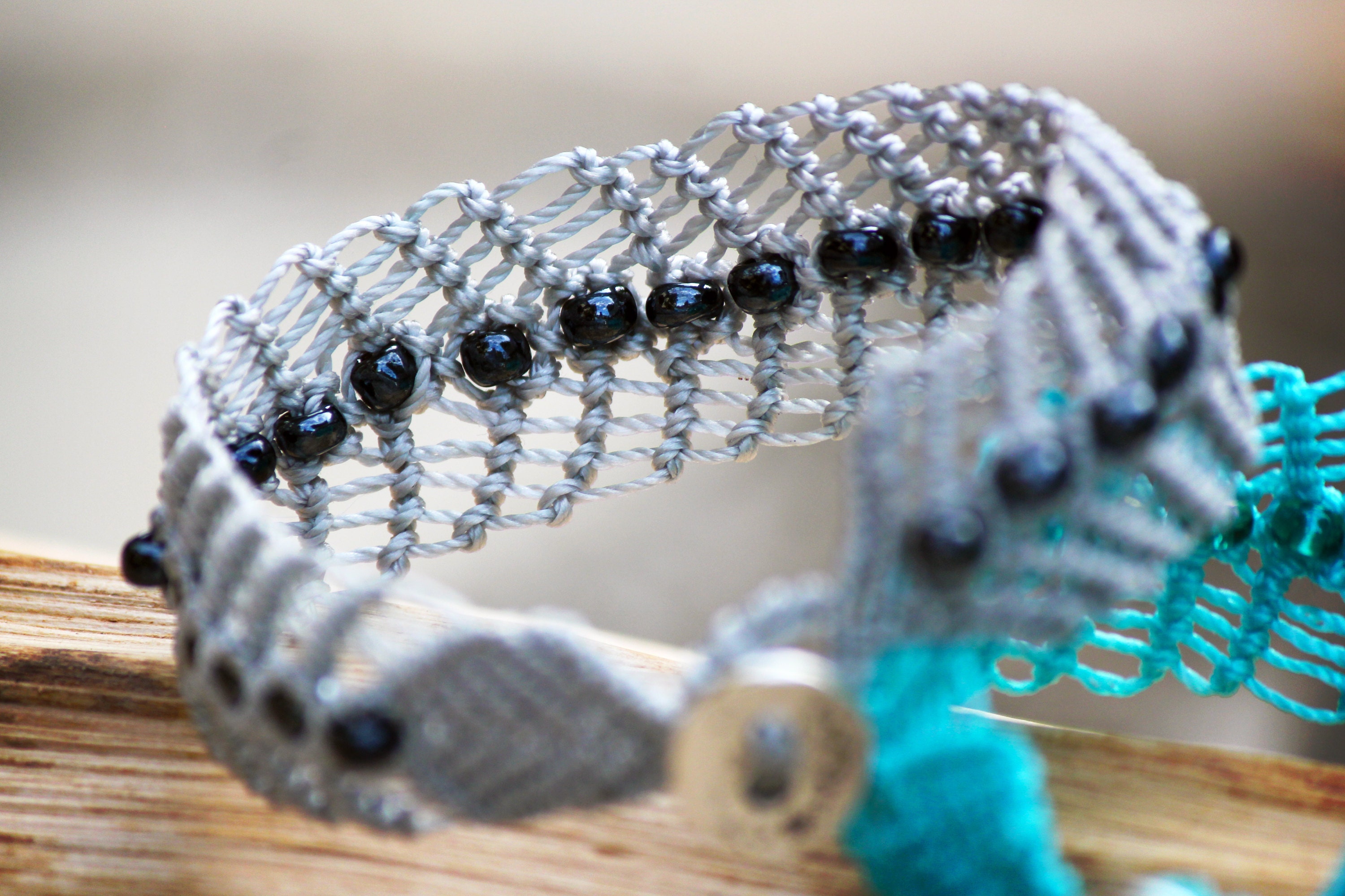Bracelets dentelle en micro-macramé MIA Provence