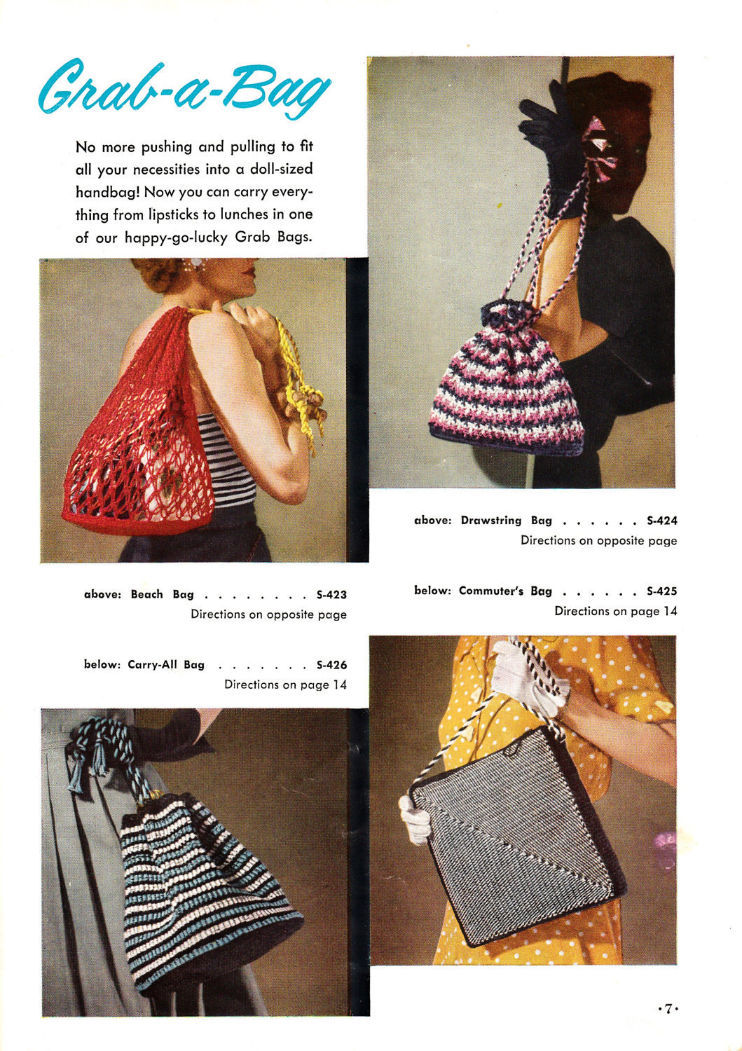 Bags free crochet patterns