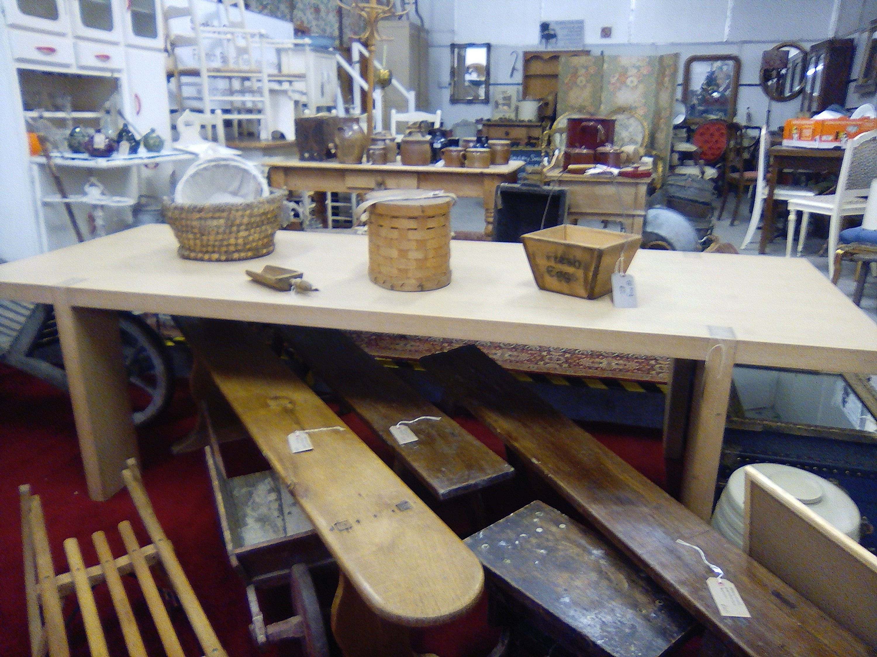 The shop at Bromsberrow filled with fabulous furniture and knick-knacks