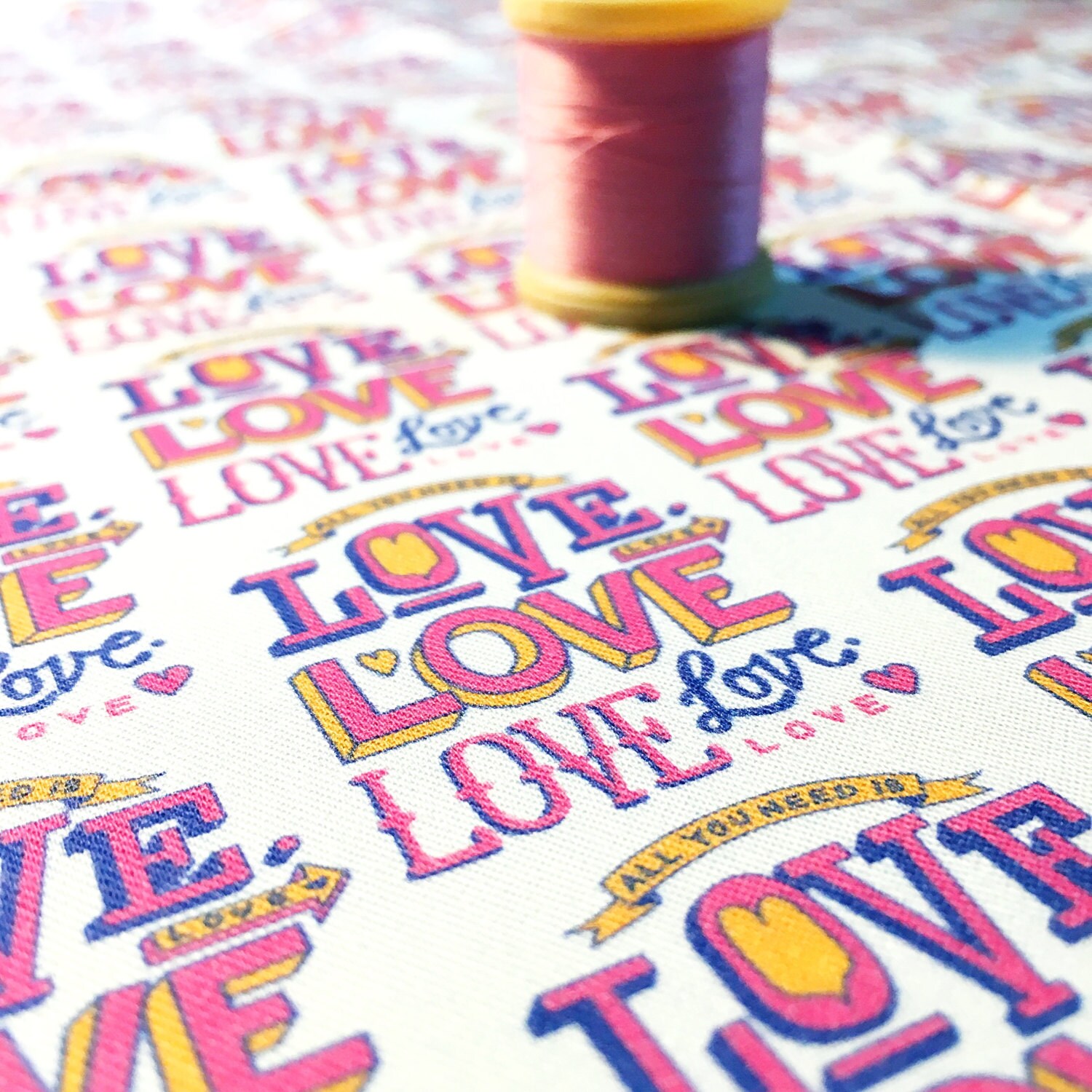 All you need is love fabric