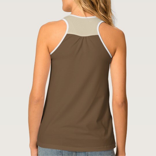 Back of Falling Leaves Racerback Tank