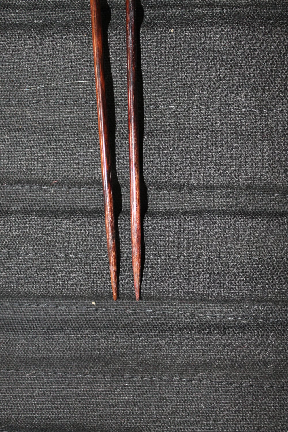 worn wooden tips