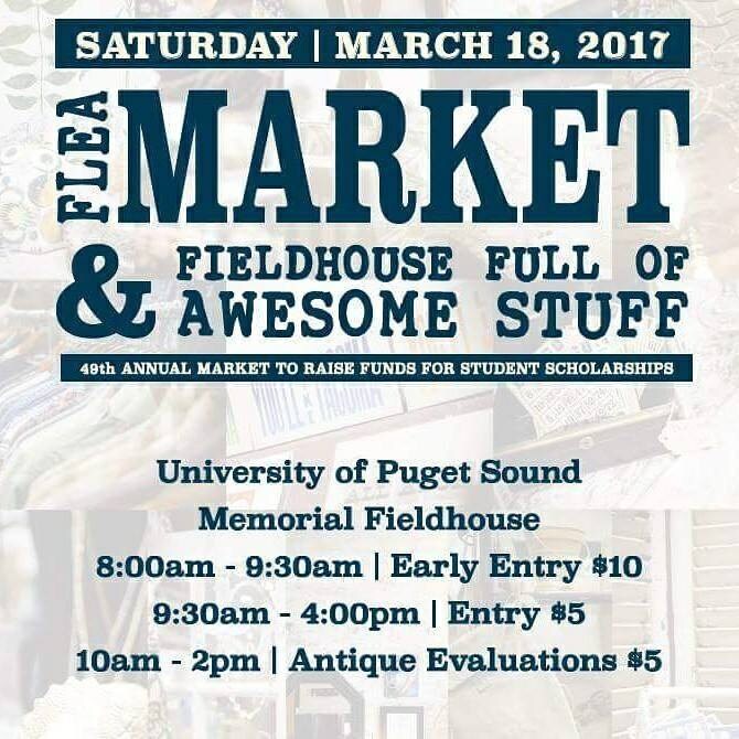Flyer for the Flea Market on March 18th