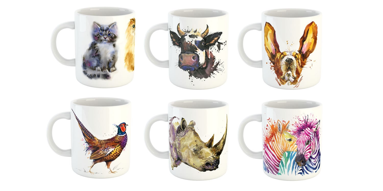 Animal mugs