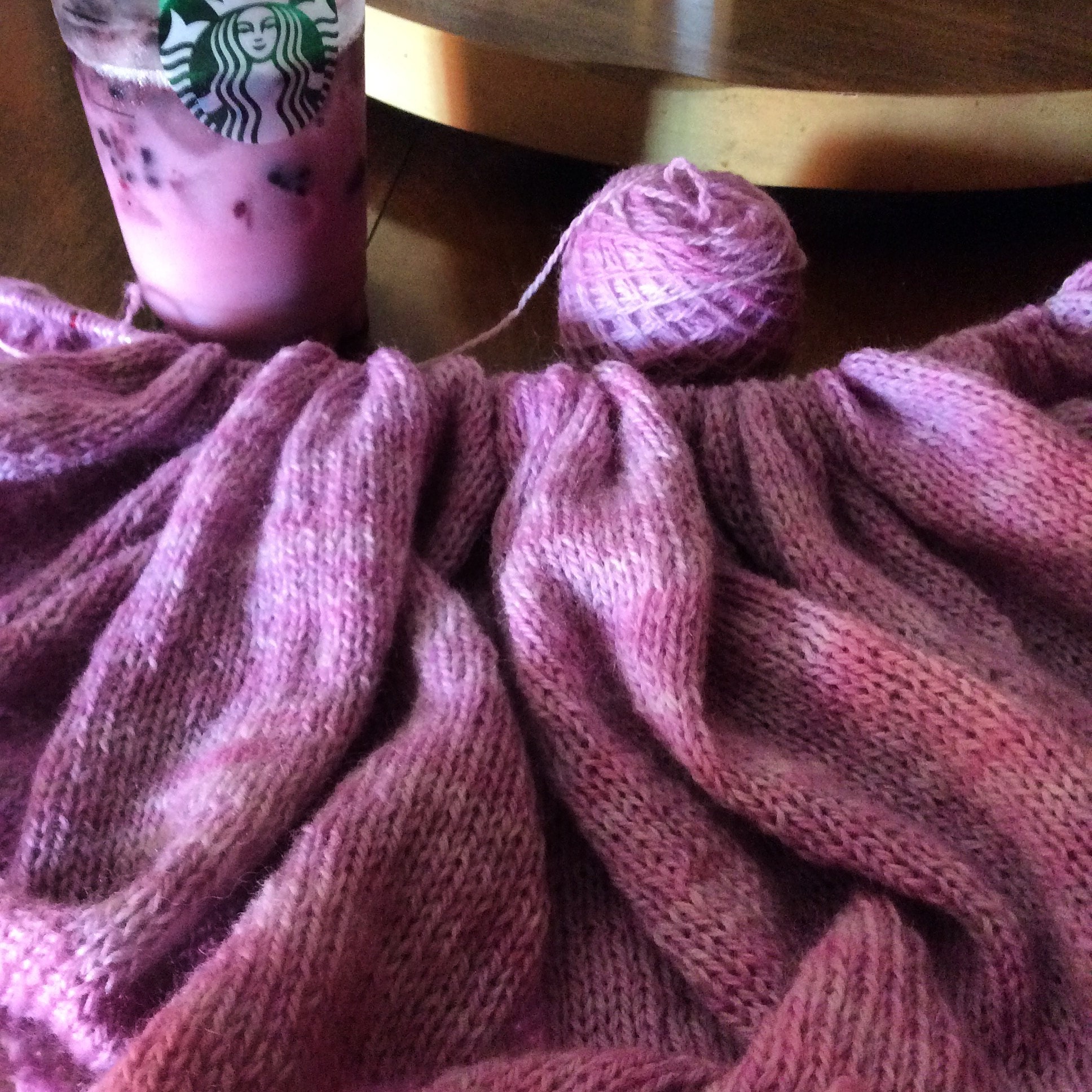 Shawl pattern in the Highland Wool base.