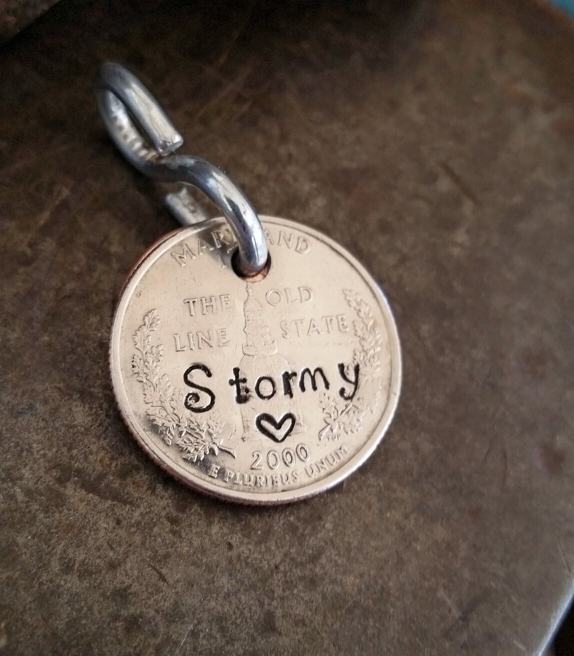 marryland state pride dog tag stormy love dogs bling pets