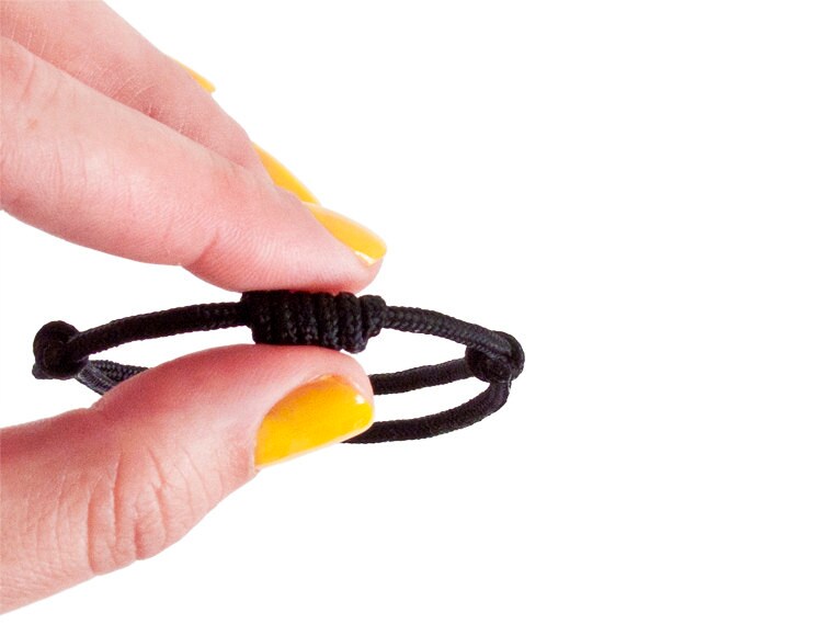 black rope bracelet, beach bracelet, paracord bracelet