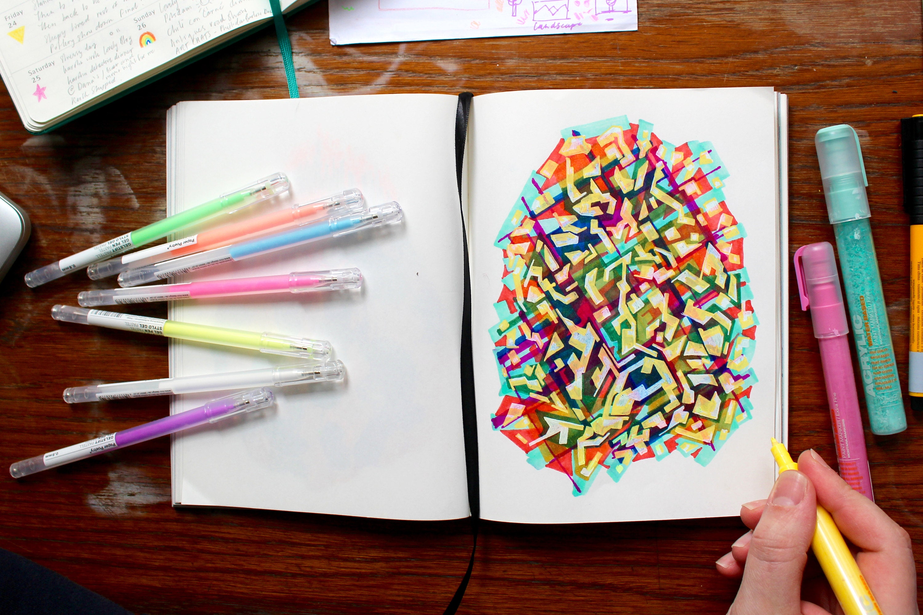 Sketchbook Drawing by Ben Craid / Boat and Balloon