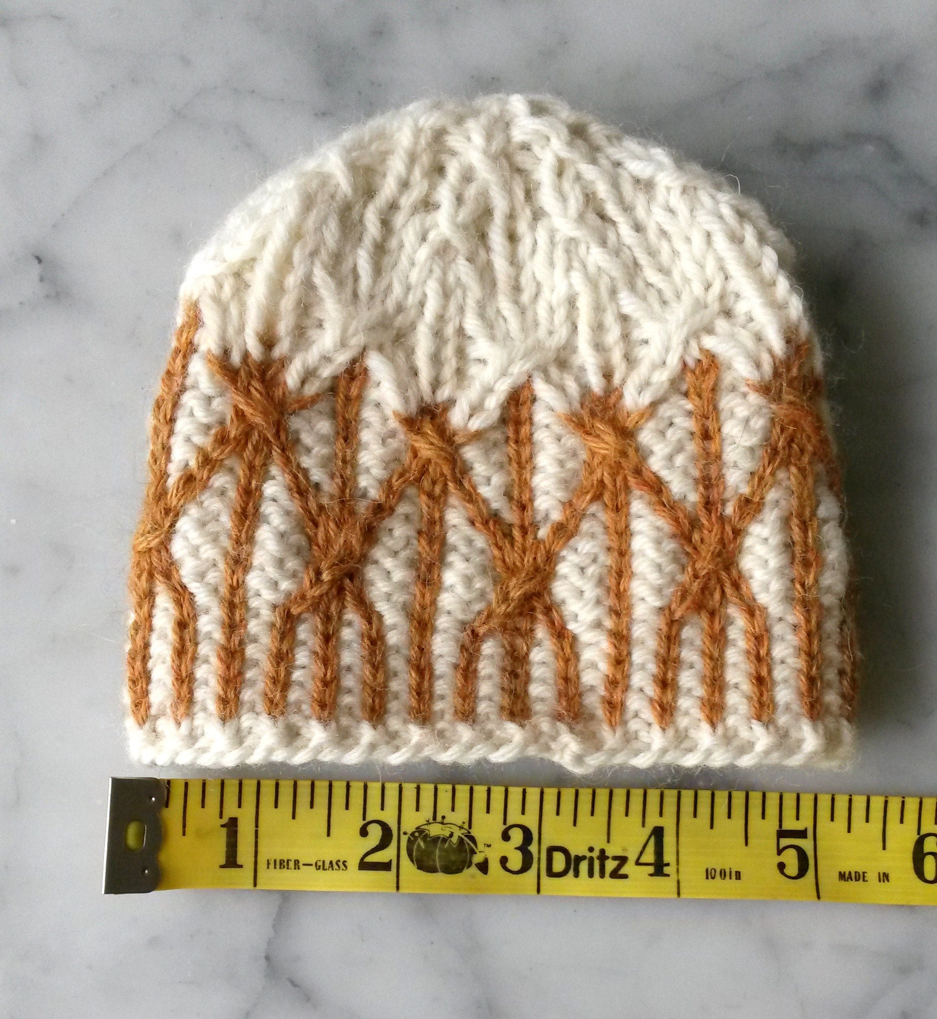 white gold baby hat