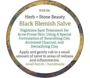 Label for Black Blemish Salve