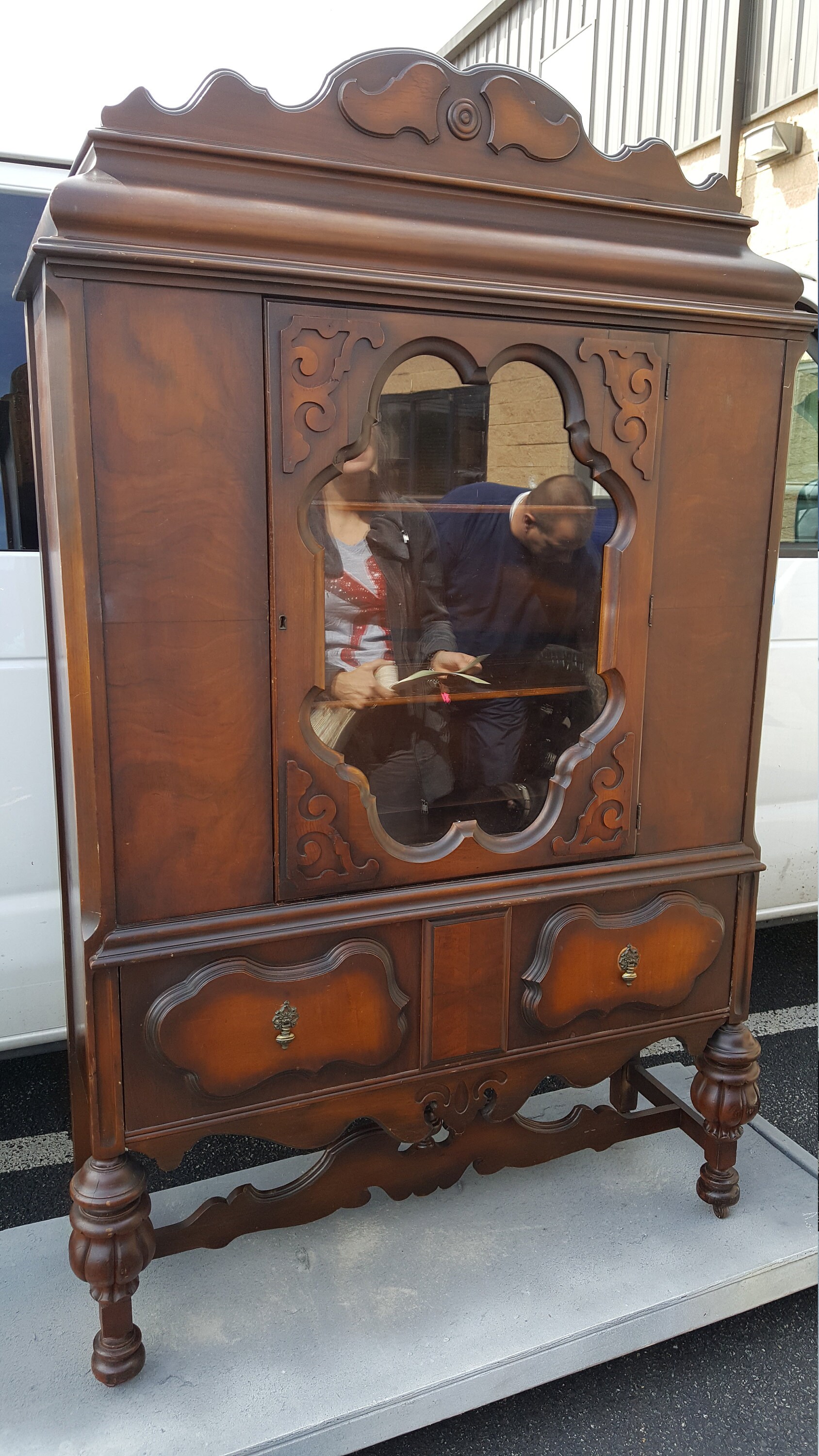 vintage china cabinet, storage, dining room, shabby chic, farmhouse, rustic, country, cottage