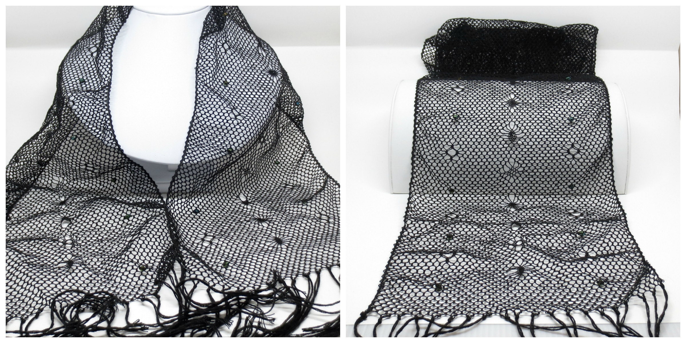 Bobbin lace scarf