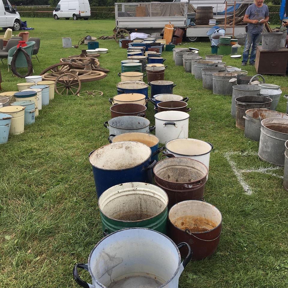 Buckets and Wheels At Ardingly Antiques fair