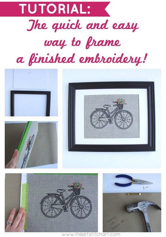 The quick and easy way to frame a finished embroidery