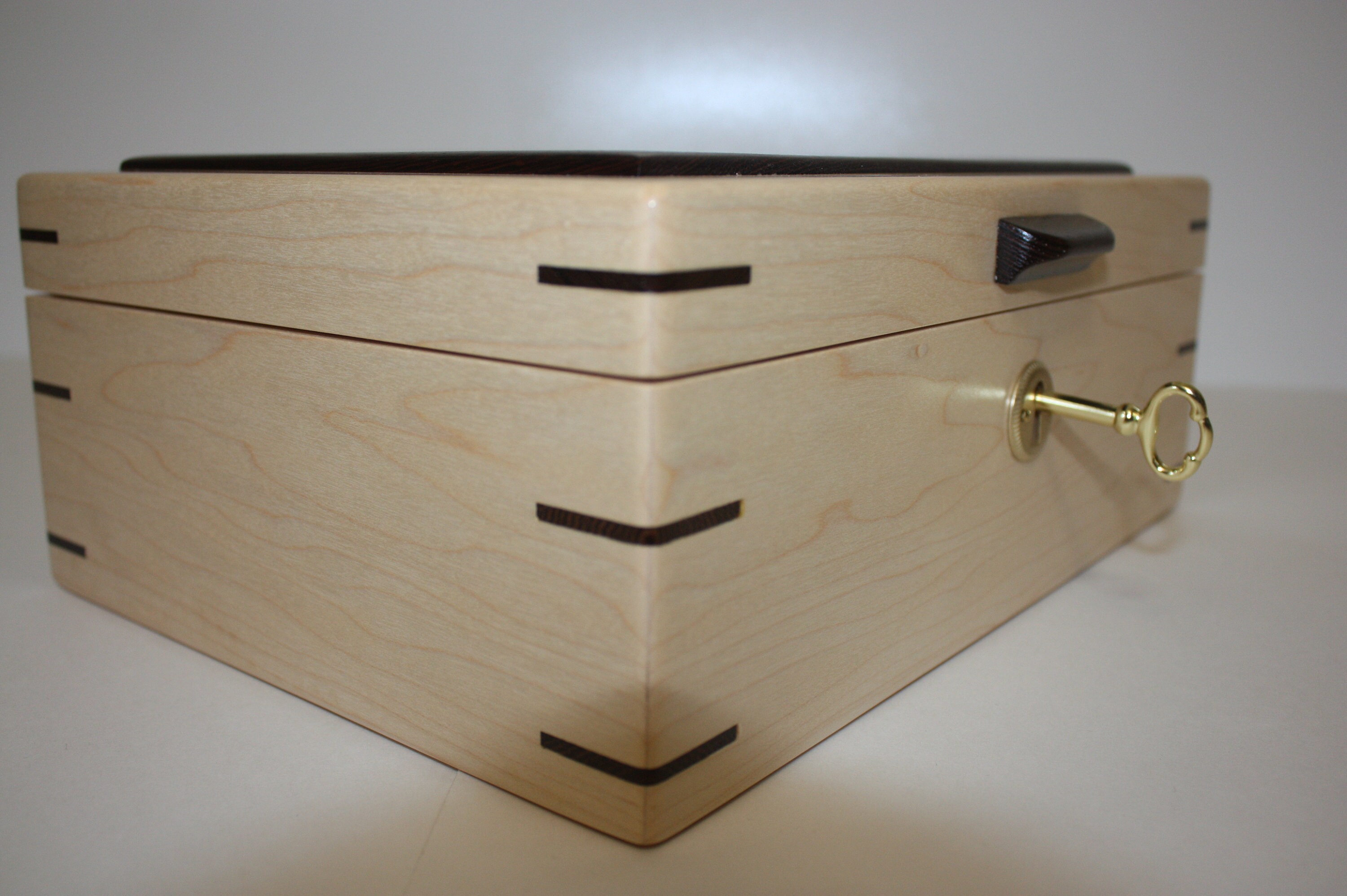 Handmade Locking Box with Tray
