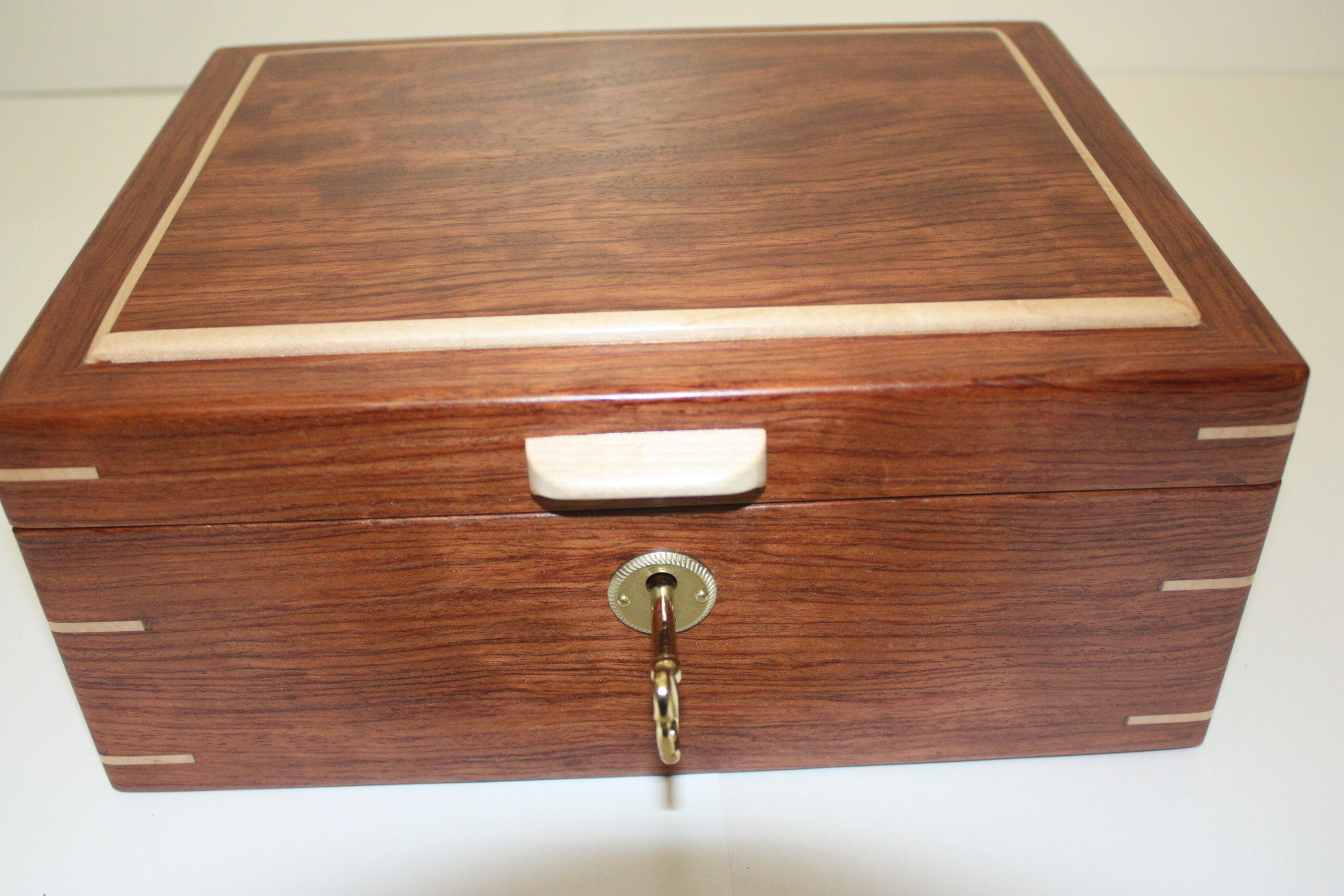 Locking Wood Box For Sale