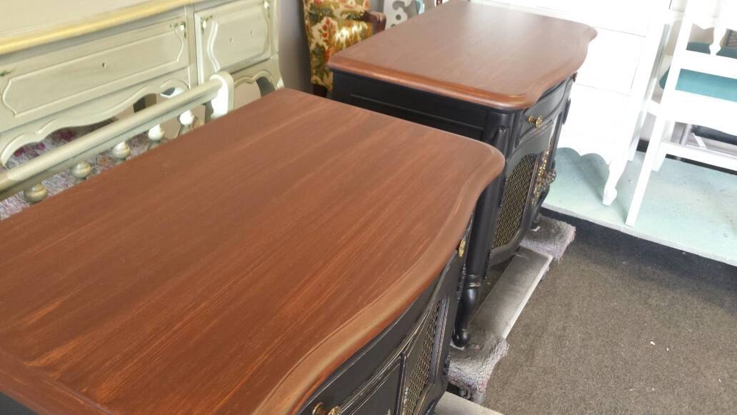 vintage buffet, stained top, stained wood, woodtone, shabby chic, rustic, farmhouse, vintage, cottage, country