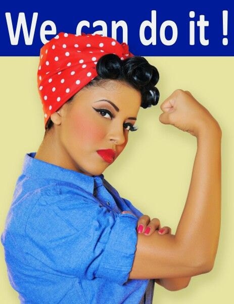 Rosie the Riveter via Fermented Rice Herbal Shampoo