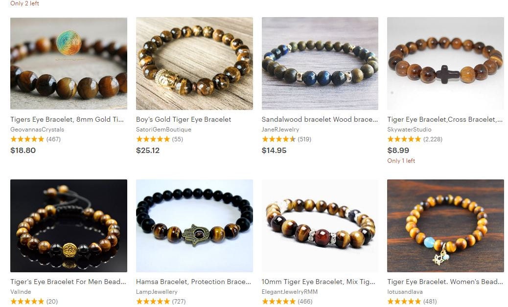 Cheap Simplistic Tigers Eye Bracelets