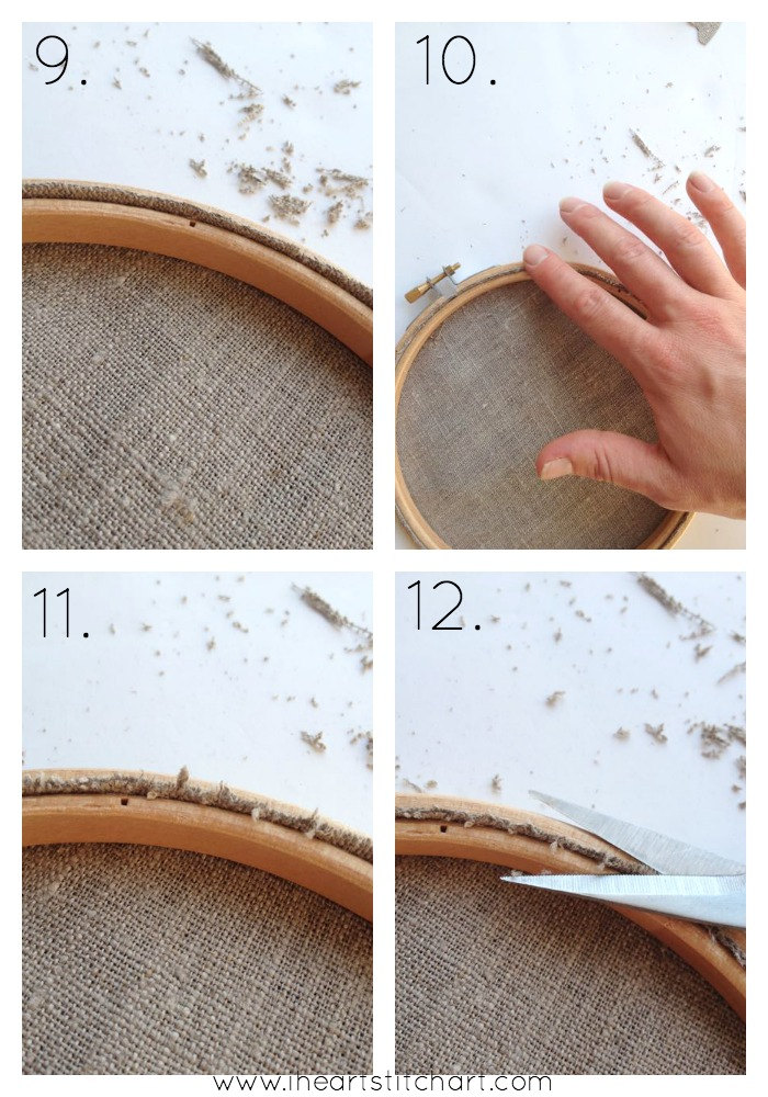 How to: back an embroidery hoop (the easy way)