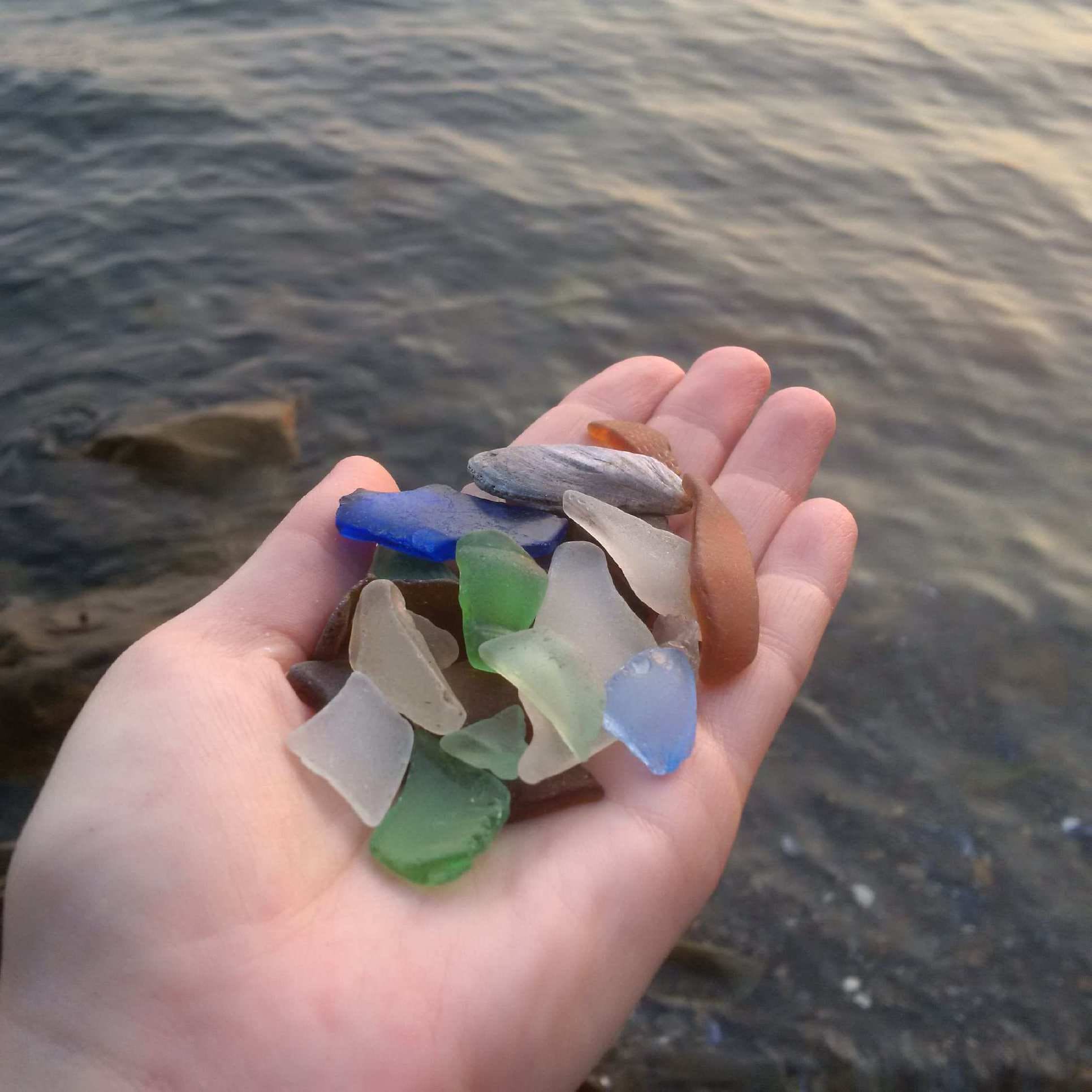 Sea glass collecting in nova scotia