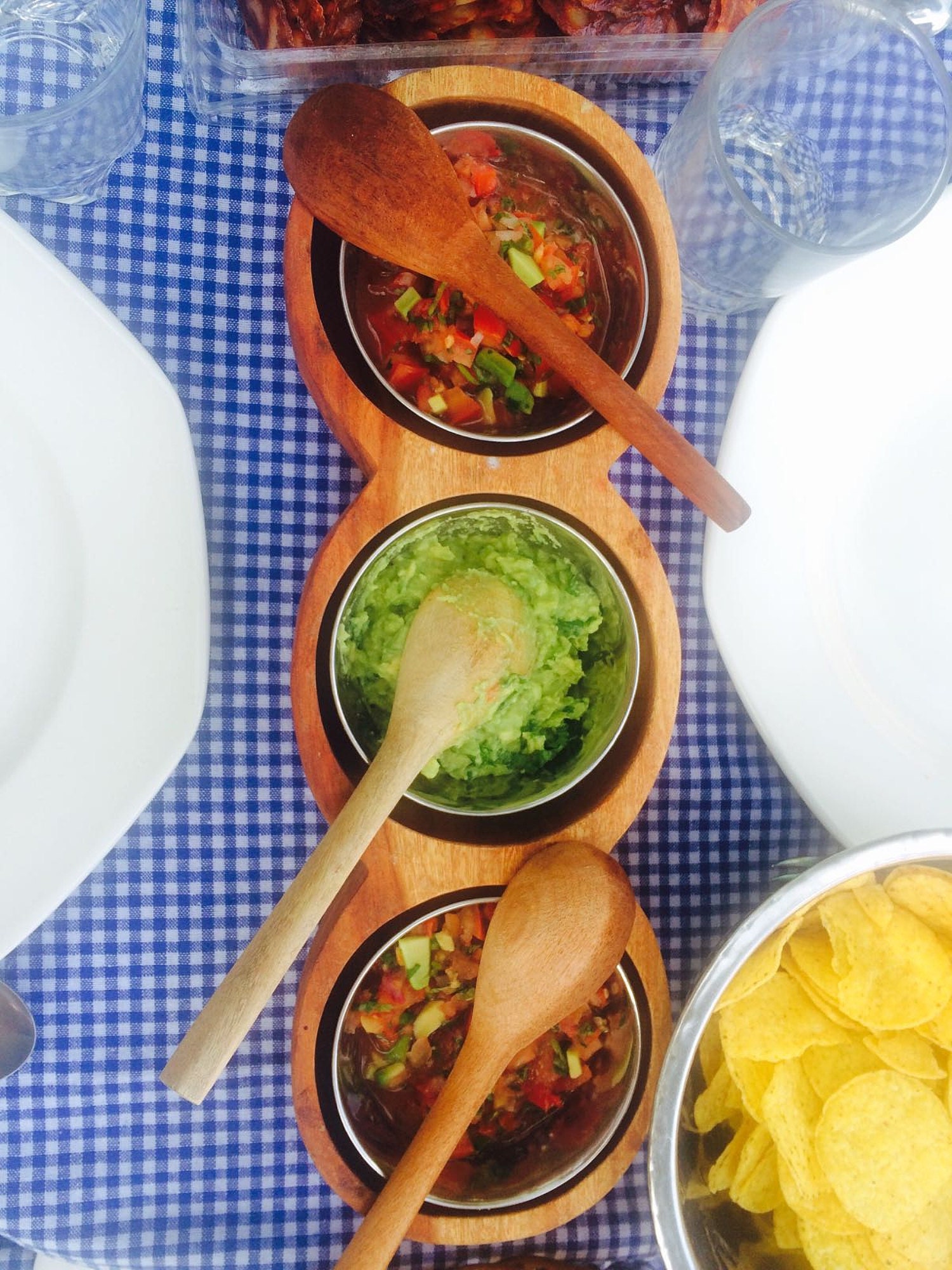 Guacamole y pico de gallo hechos en casa