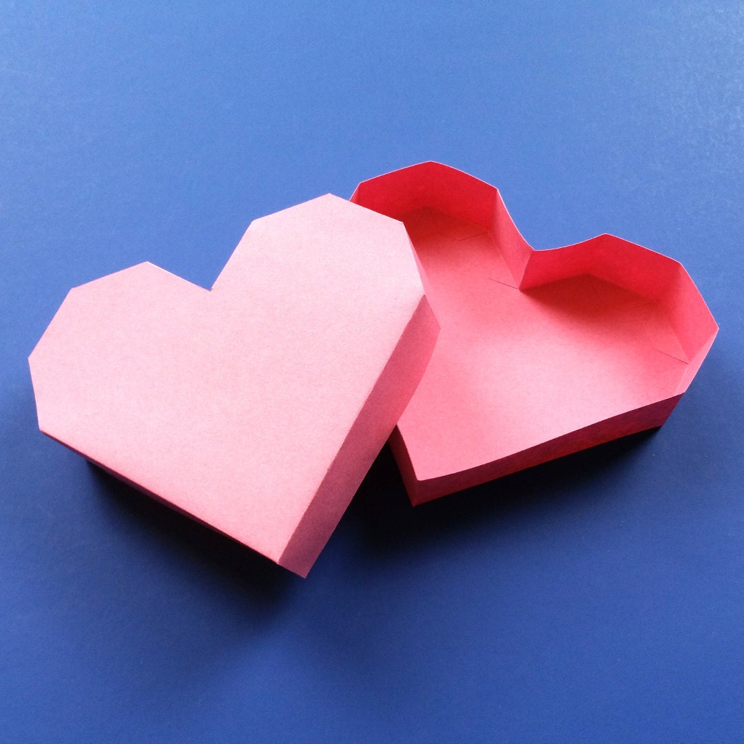 DIY Paper Heart Box for Valentines Day