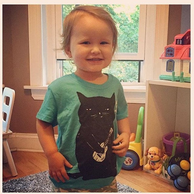 Baby in our Ukulele Cat tee!