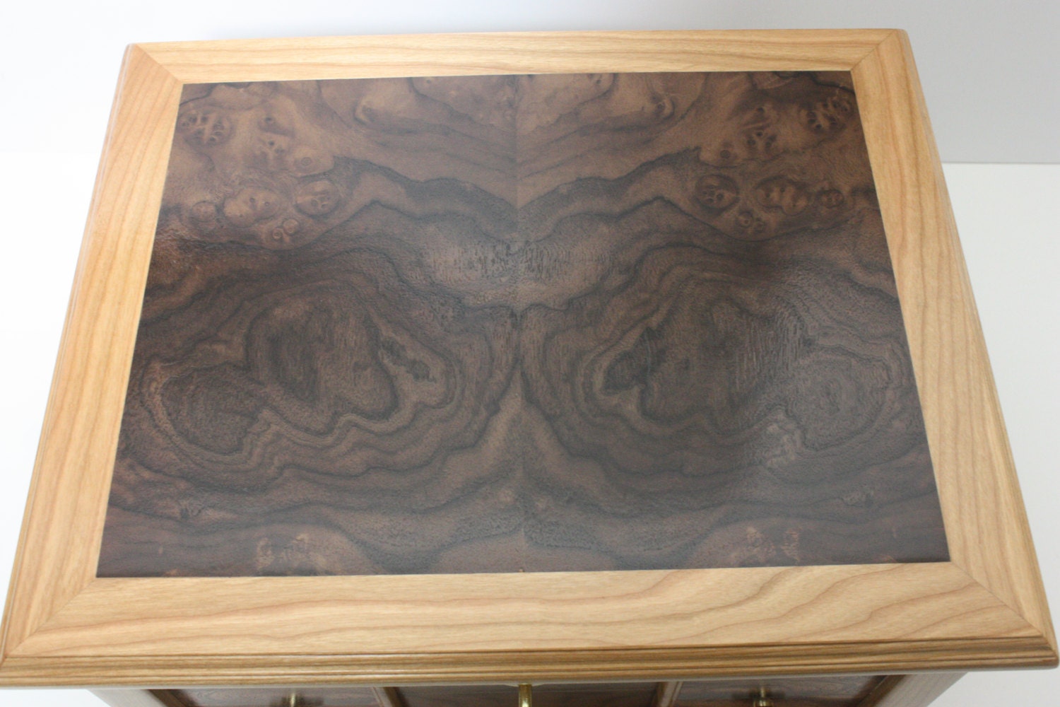 Wood Box with Book-matched Black Walnut Burl