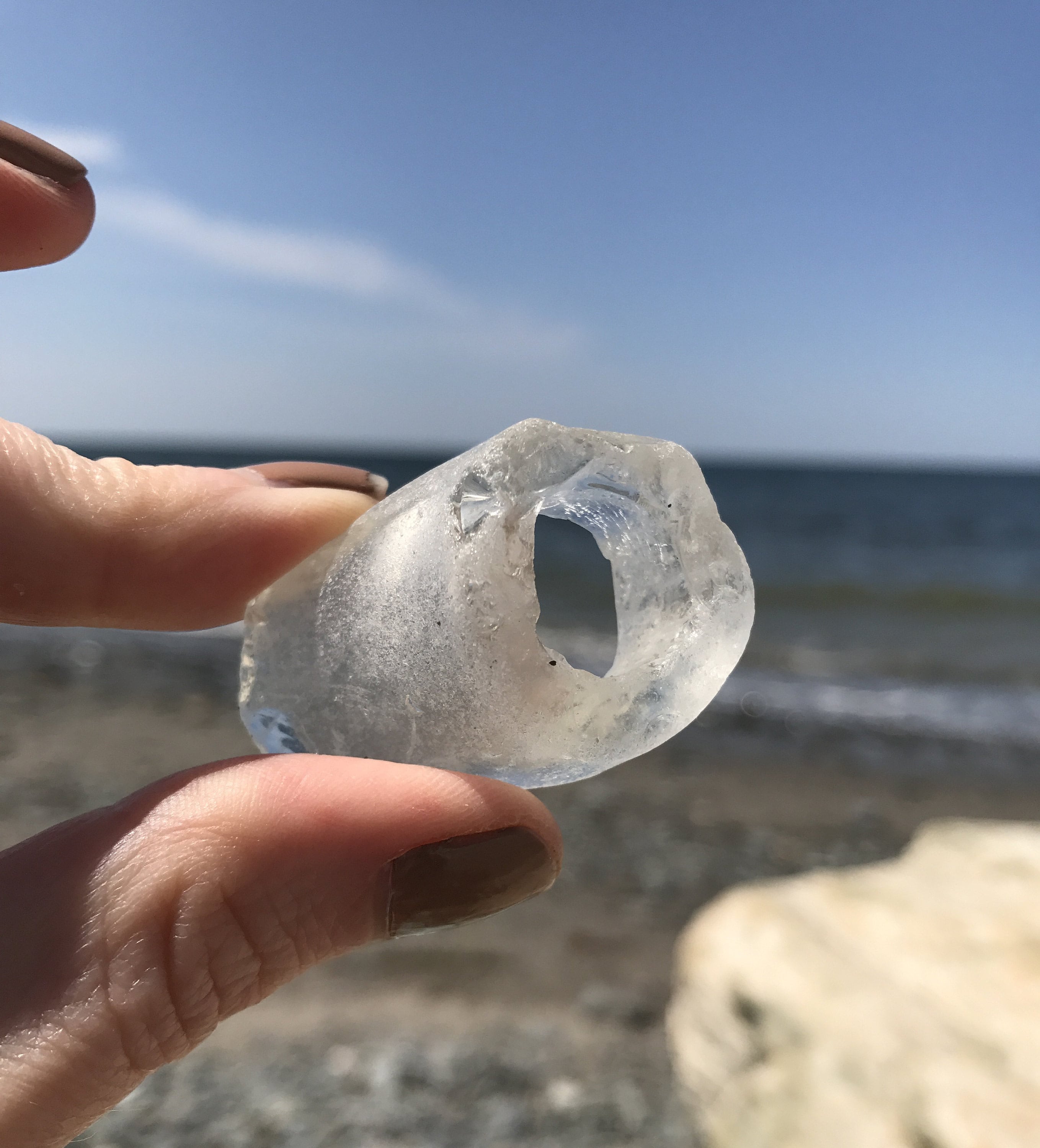 Sea glass in Meteghan Nova Scotia