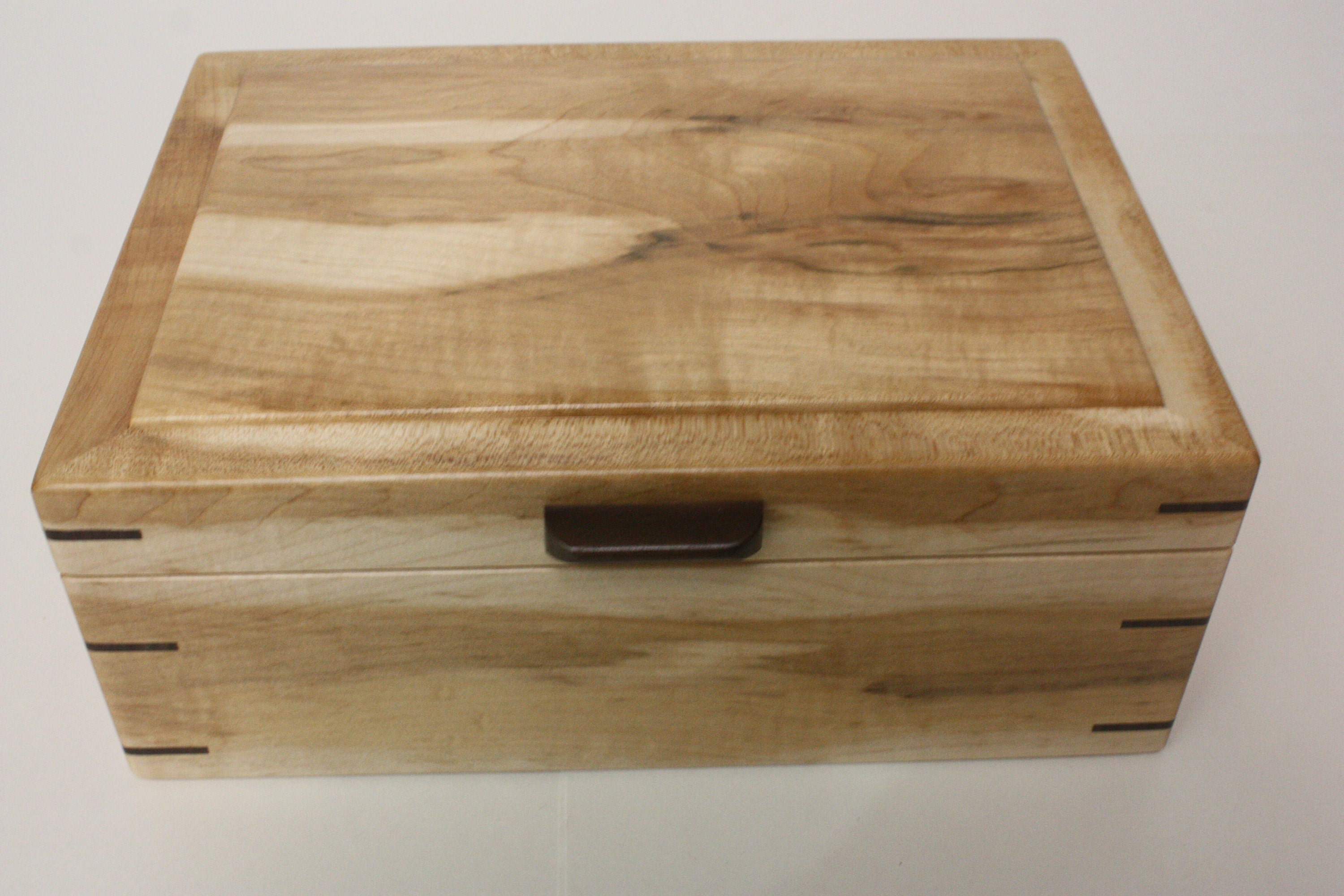 Large Maple Wood Box For Sale