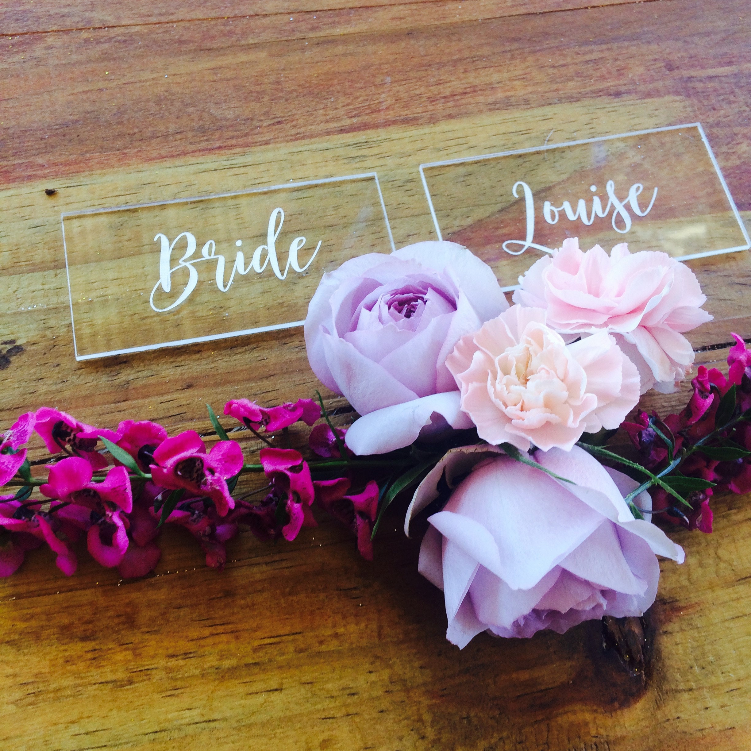 Acrylic place cards