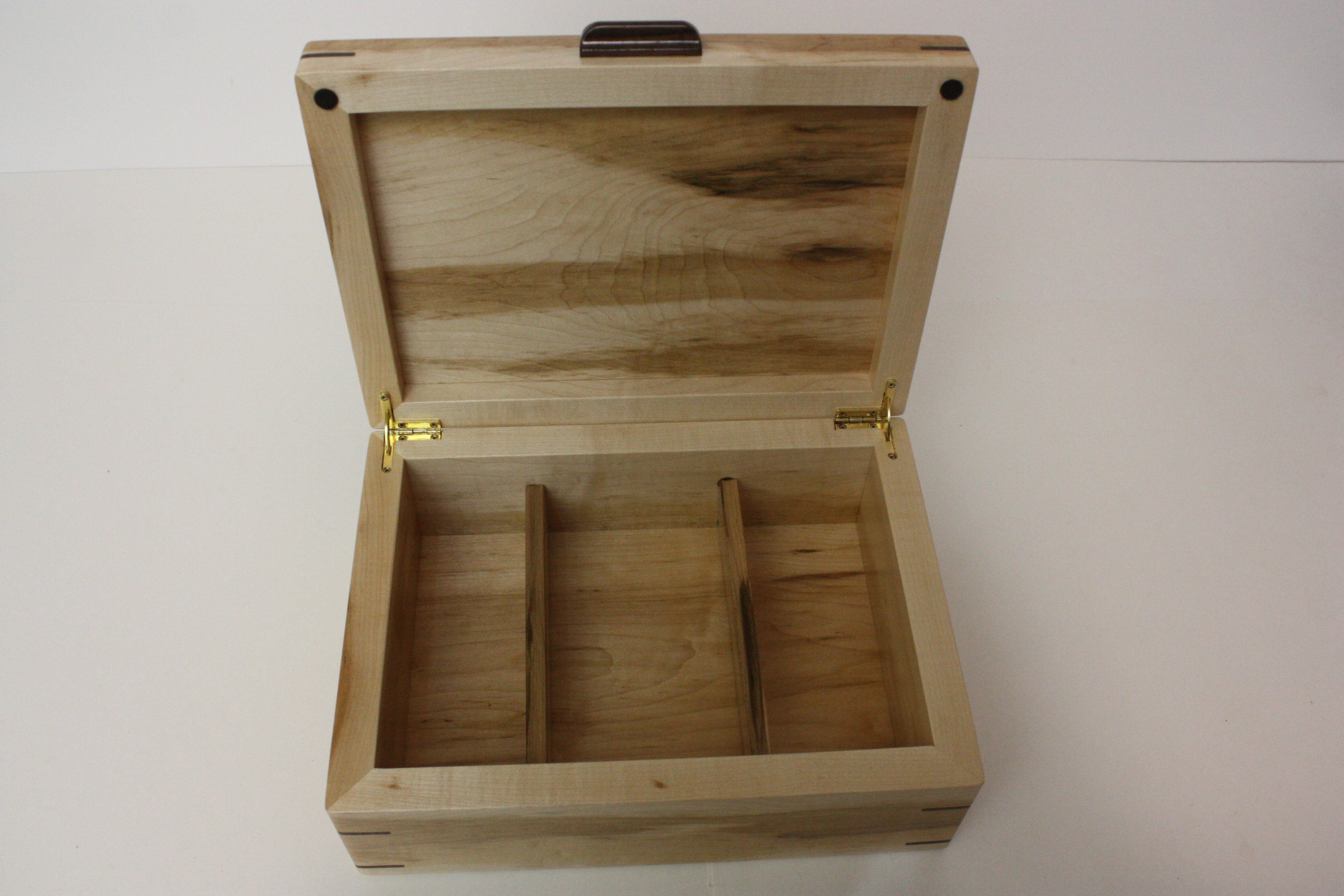 Large wood box with dividers for sale