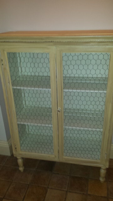 vintage painted china cabinet, pantry, hutch, breakfront, storage, shabby chic, rustic, farmhouse, country cottage, new york, new jersey, NJ, NY