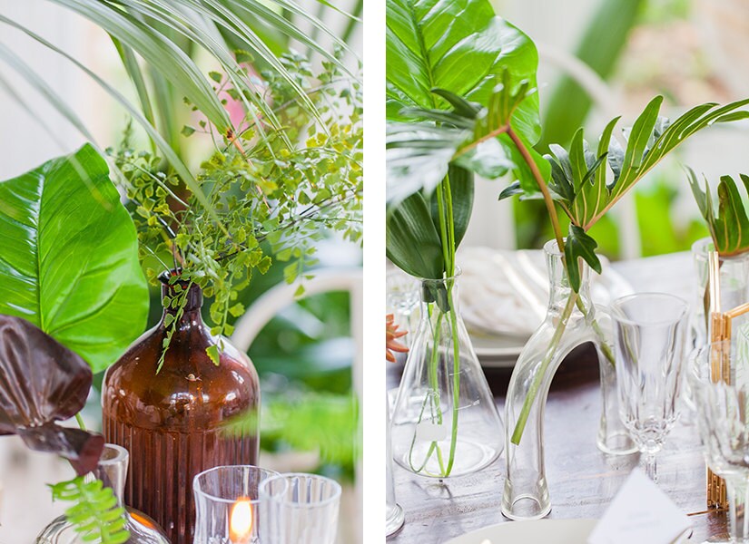 Flamboyant Invites Palm and Gold Photo Shoot