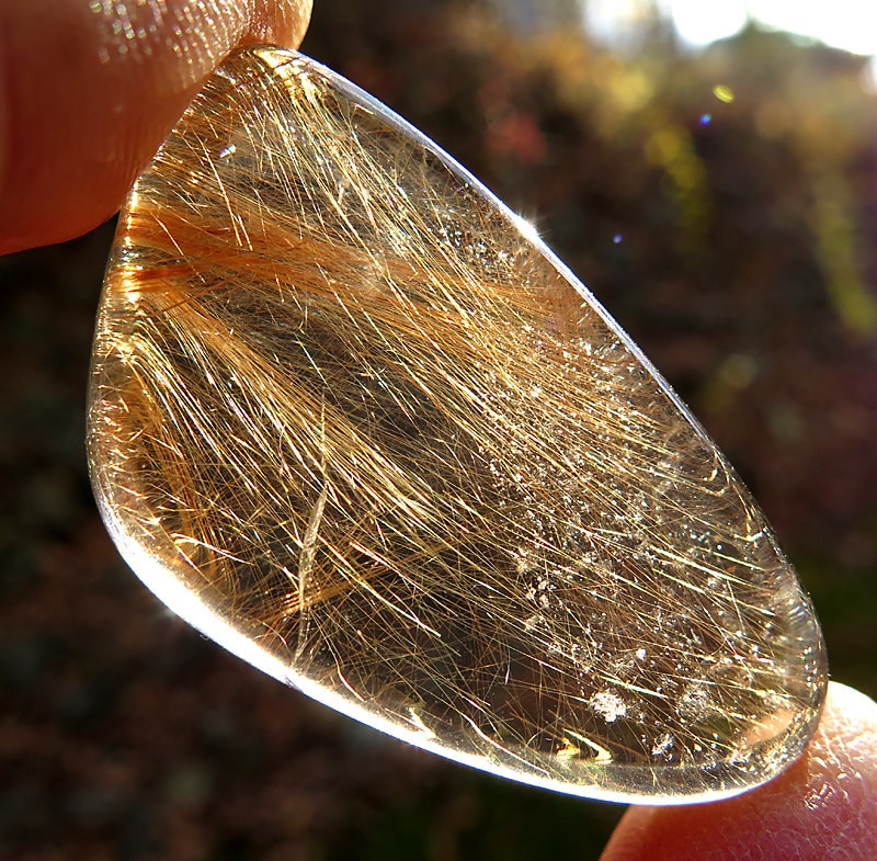 Rutile Hair in Quartz, Brazil