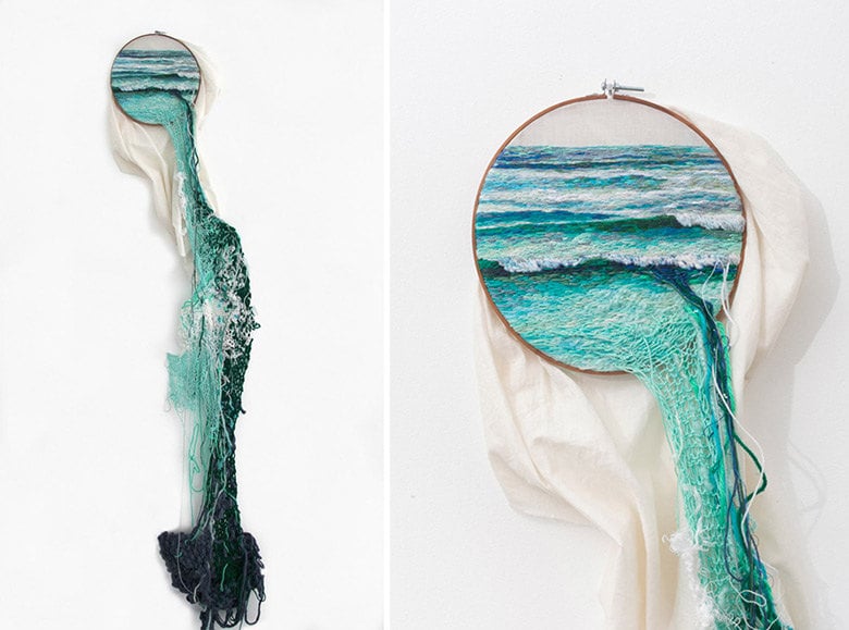 Embroidered Landscapes and Plants by Ana Teresa Barboza