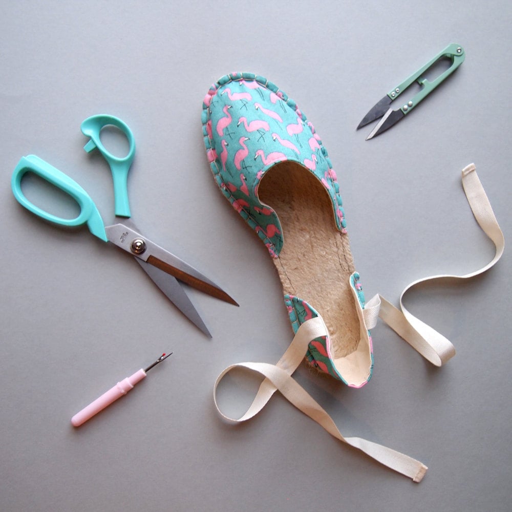 Make your own strappy espadrilles with Suzie London at The Village Haberdashery