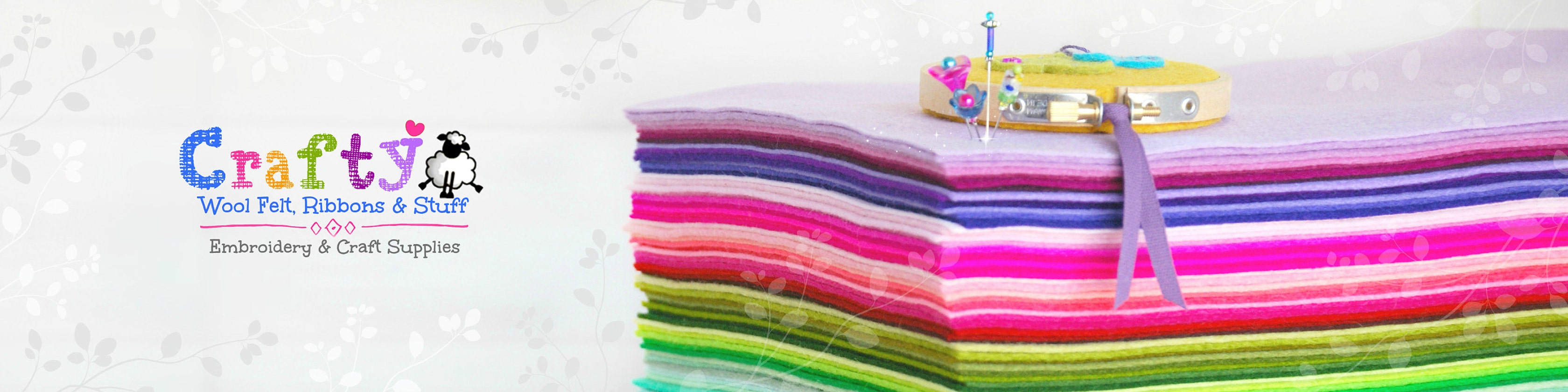 Wool Felt Embroidery & Craft Supplies by CraftyWoolFelt on Etsy