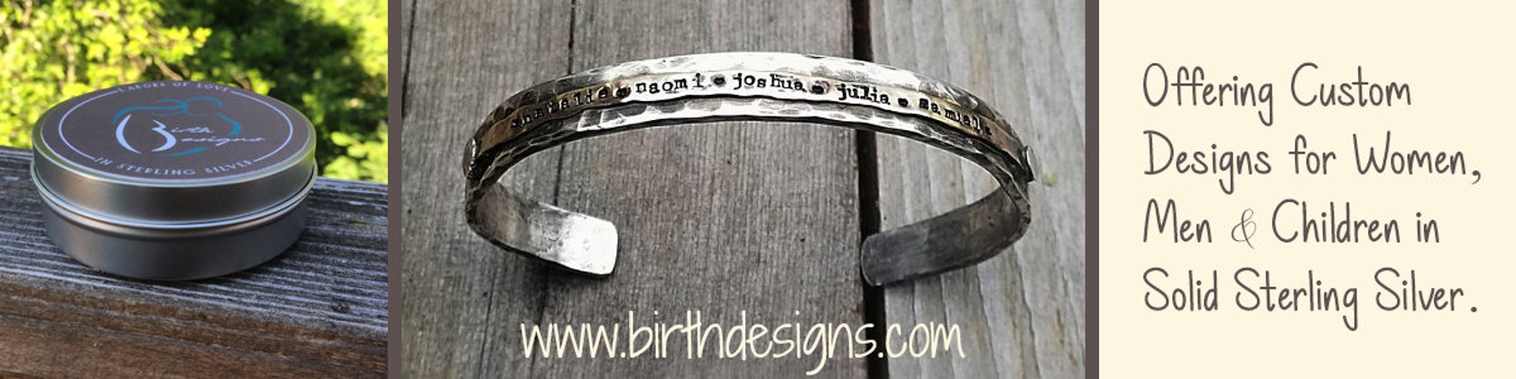 Hand-Forged Custom Sterling Silver Jewelry by birthdesigns on Etsy