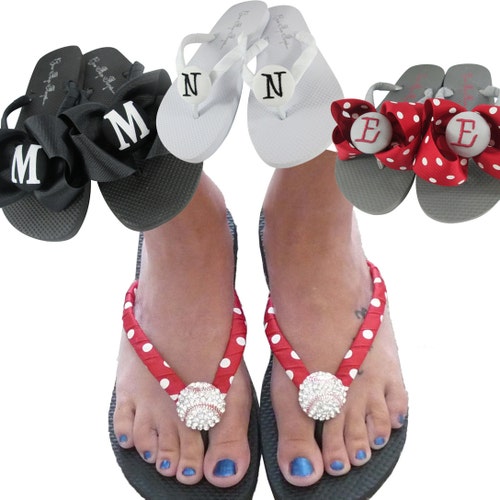 bow flip flops amazon