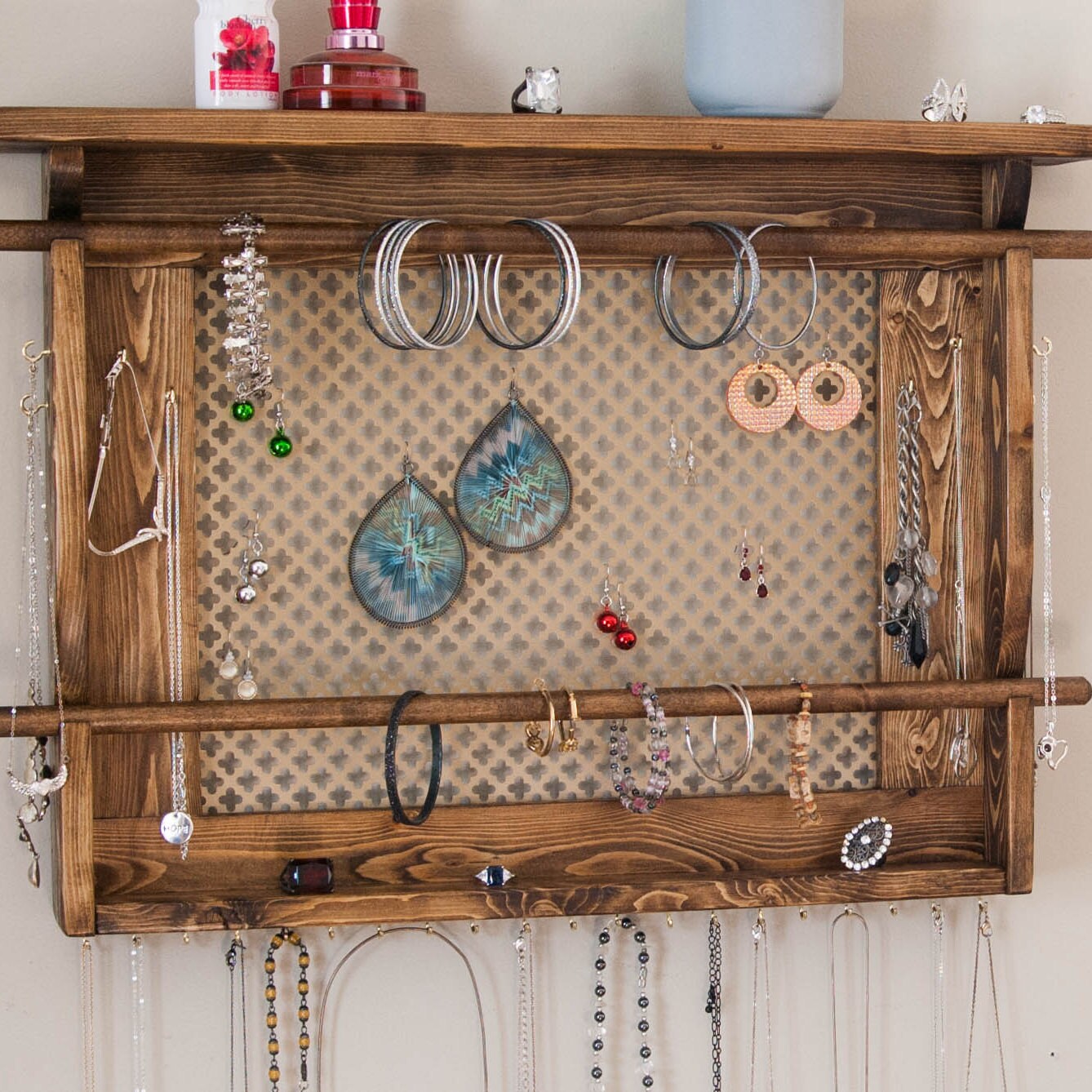 JEWELRY ORGANIZER LARGE Wall Mounted Jewelry Holder