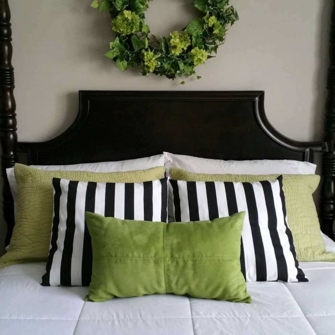 Mint Pillow Covers Mint Green and White Throw Pillows