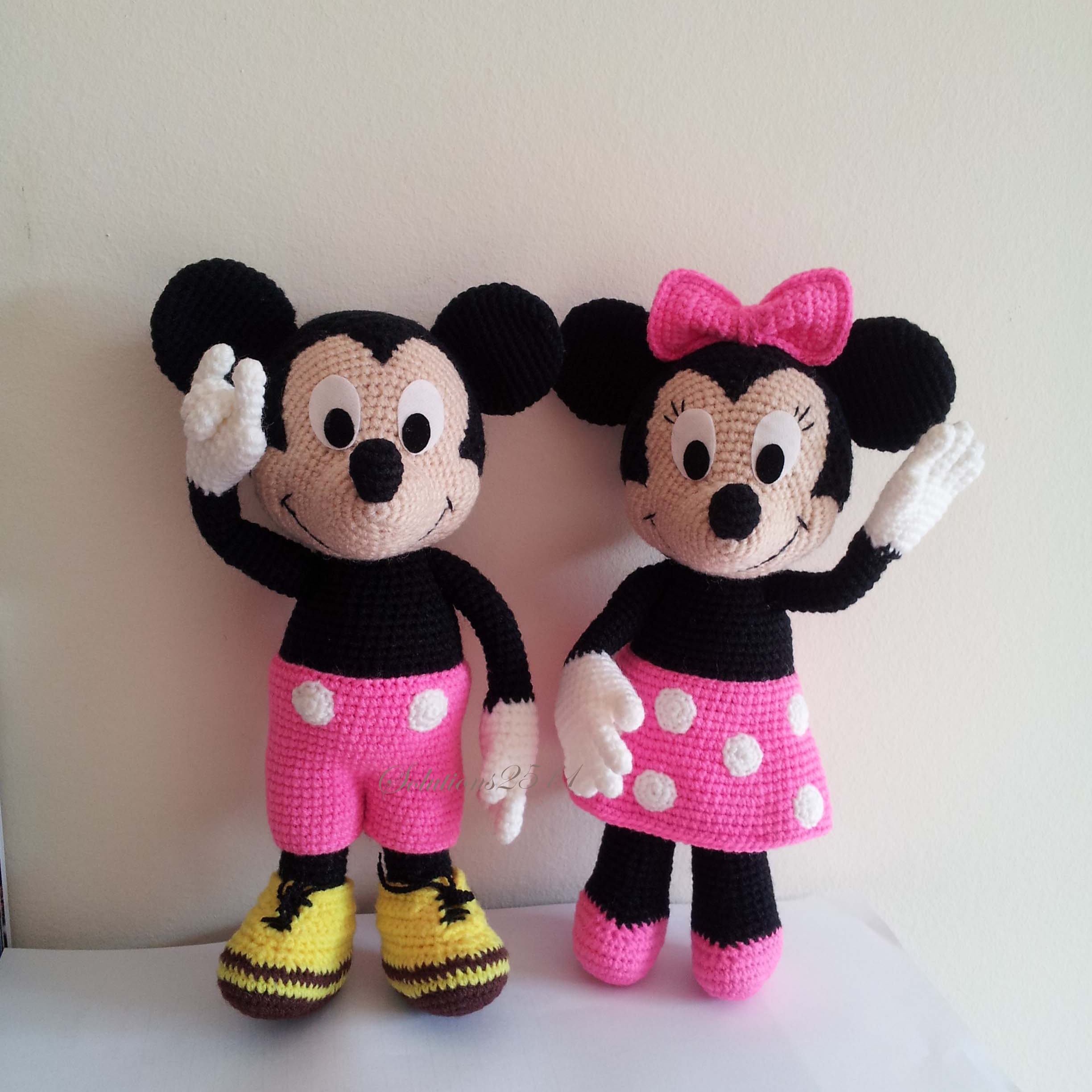 Minnie Mouse Handmade crochet doll birthday gift Baby shower